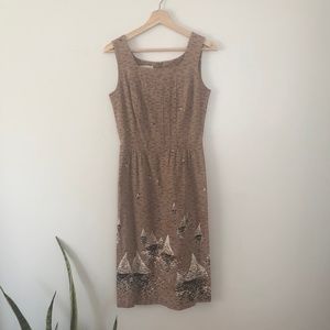 Malia Vintage 1960s French Girl Sailboat Dress